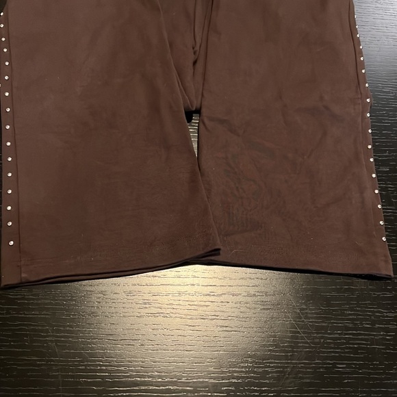 Michael Michael Kors medium brown silver studded sweatpants - Picture 3 of 7